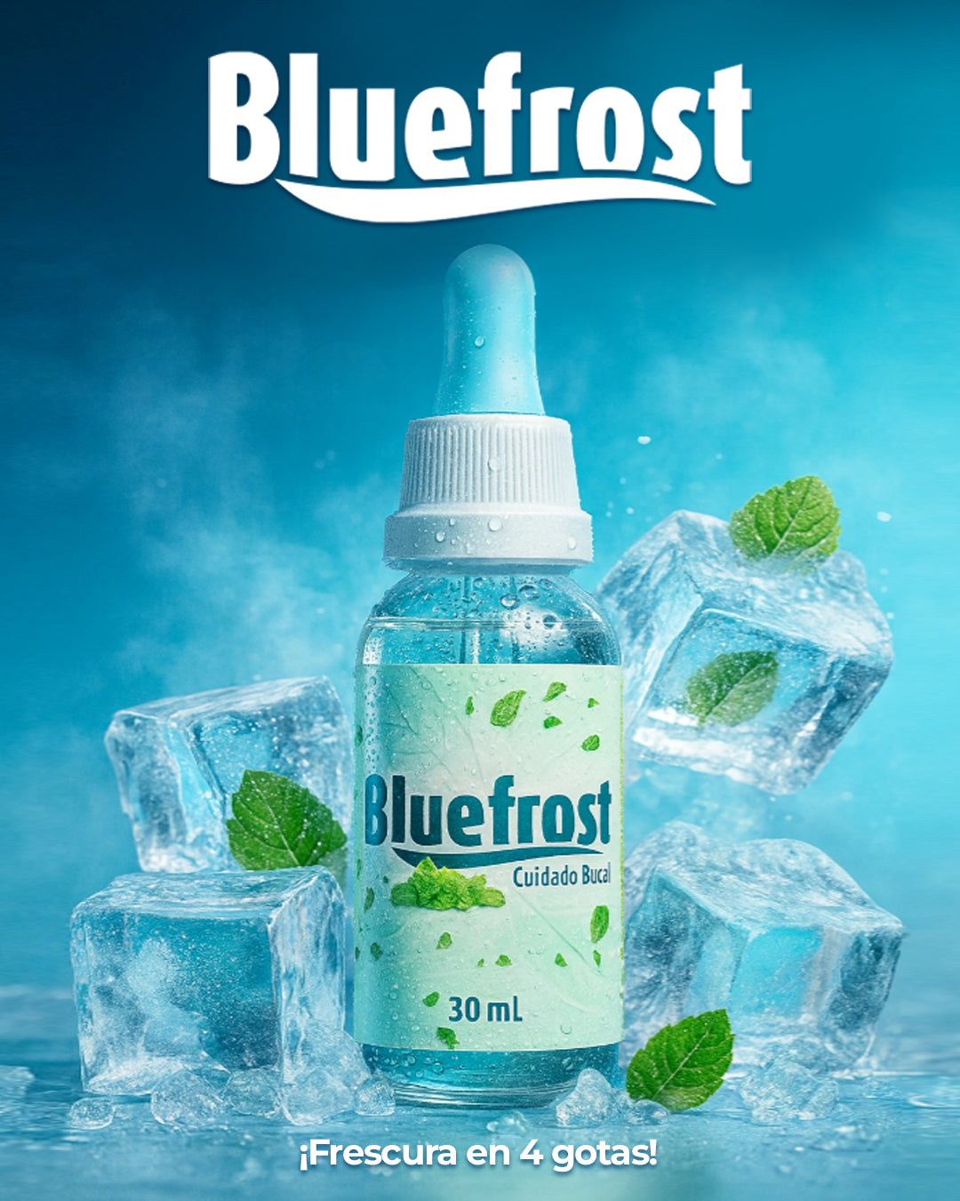 Bluefrost 4 gotas y fuera mal aliento!